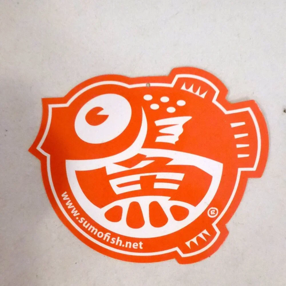 NEW SUMOFISH BRAND CLOTH FACE MASK CREAM SCREEN PRINT FISH ADULT SIZE